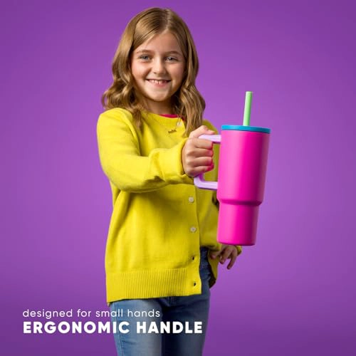 SIMPLE MODERN DISNEY KIDS VASO DE 24 ONZAS CON ASA Y TAPA DE POPOTE DE SILICONA A PRUEBA - 5