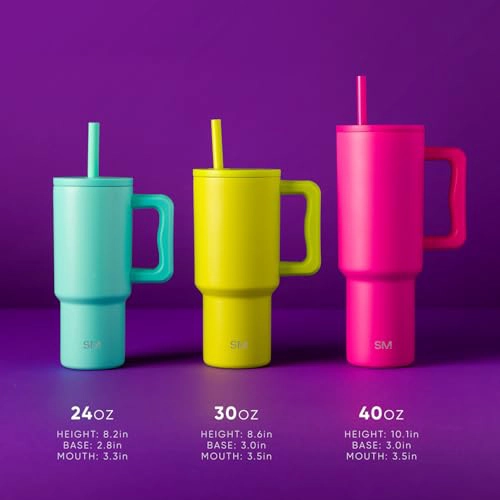 SIMPLE MODERN DISNEY KIDS VASO DE 24 ONZAS CON ASA Y TAPA DE POPOTE DE SILICONA A PRUEBA - 7