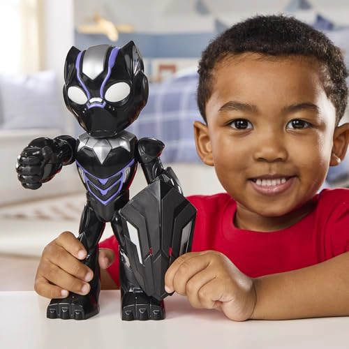 MARVEL IRON MAN AND HIS AWESOME FRIENDS FIGURA DE ACCION DE PANTERA NEGRA DE GRAN TAMAÑO JUGUETES - 3