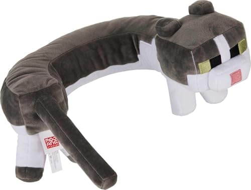 MATTEL MINECRAFT RONRONEANDO SONIDOS ALMOHADA PARA EL CUELLO JUGUETE DE PELUCHE DE GATO CON SONIDO - 1