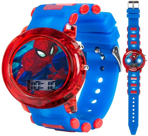 ACCUTIME RELOJ DIGITAL DE CUARZO PARA NIÑOS Y NIÑAS CON PANTALLA LCD ROJO Y AZUL - 1