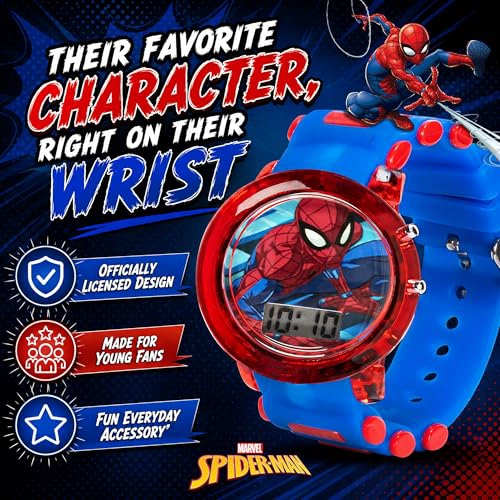 ACCUTIME RELOJ DIGITAL DE CUARZO PARA NIÑOS Y NIÑAS CON PANTALLA LCD ROJO Y AZUL - 2