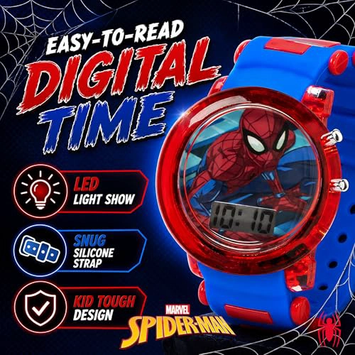 ACCUTIME RELOJ DIGITAL DE CUARZO PARA NIÑOS Y NIÑAS CON PANTALLA LCD ROJO Y AZUL - 3