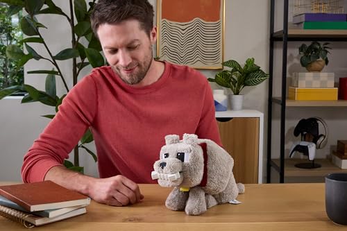 MATTEL MINECRAFT DENNIS EL LOBO DE PELUCHE CON ACCION DE ALIMENTACION Y SONIDO ANIMAL DE PELUCHE - 2