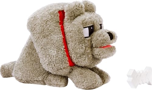 MATTEL MINECRAFT DENNIS EL LOBO DE PELUCHE CON ACCION DE ALIMENTACION Y SONIDO ANIMAL DE PELUCHE - 5