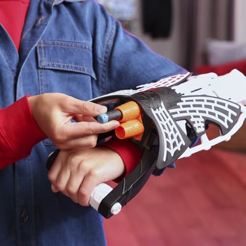 SPIDERMAN MARVEL SYMBIOTE TRISHOT BLASTER Y MASCARA GUANTELETE Y MASCARA DE JUEGO DE ROL - 4