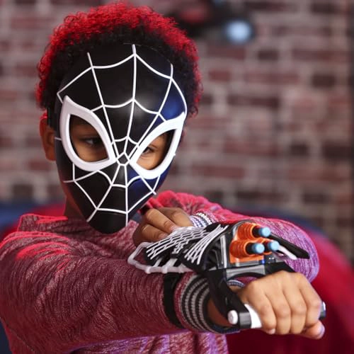 SPIDERMAN MARVEL SYMBIOTE TRISHOT BLASTER Y MASCARA GUANTELETE Y MASCARA DE JUEGO DE ROL - 6