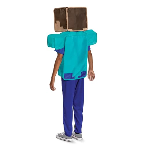 DISGUISE DISFRAZ DE STEVE DE MINECRAFT PARA NIÑOS DISFRAZ OFICIAL DE MINECRAFT CON TOCADO - 2