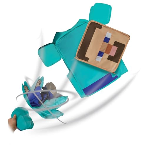 DISGUISE DISFRAZ DE STEVE DE MINECRAFT PARA NIÑOS DISFRAZ OFICIAL DE MINECRAFT CON TOCADO - 5