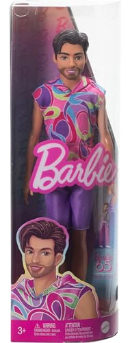 MUÑECA BARBIE FASHIONISTAS KEN 227 CON LOOK INSPIRADO EN THE TOTALLY HAIR LOOK MORENA CON BARBA - 6