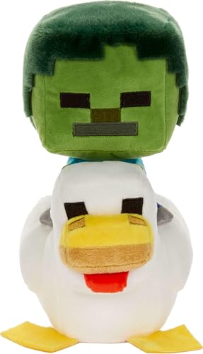 MATTEL MINECRAFT JUGUETE DE PELUCHE ZOMBIE CHICKEN JOCKEY ANIMAL DE PELUCHE COLECCIONABLE MUÑECA - 1