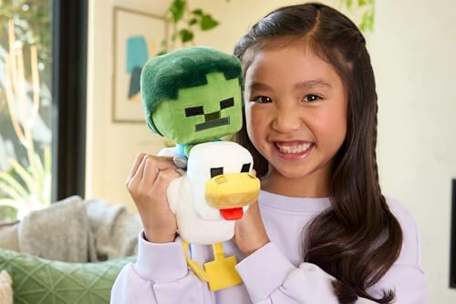 MATTEL MINECRAFT JUGUETE DE PELUCHE ZOMBIE CHICKEN JOCKEY ANIMAL DE PELUCHE COLECCIONABLE MUÑECA - 2