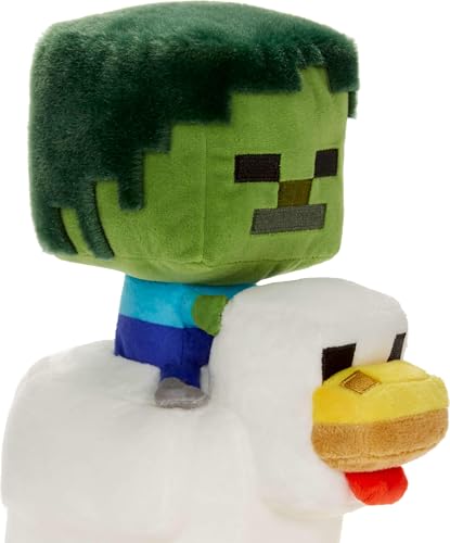 MATTEL MINECRAFT JUGUETE DE PELUCHE ZOMBIE CHICKEN JOCKEY ANIMAL DE PELUCHE COLECCIONABLE MUÑECA - 3