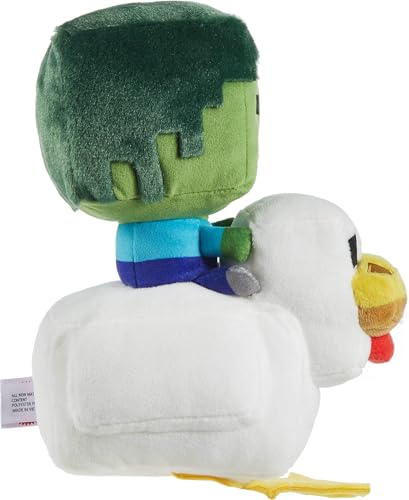 MATTEL MINECRAFT JUGUETE DE PELUCHE ZOMBIE CHICKEN JOCKEY ANIMAL DE PELUCHE COLECCIONABLE MUÑECA - 4