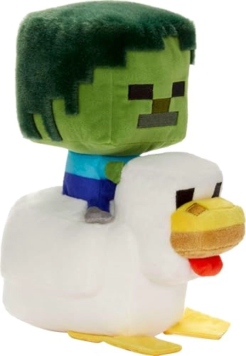 MATTEL MINECRAFT JUGUETE DE PELUCHE ZOMBIE CHICKEN JOCKEY ANIMAL DE PELUCHE COLECCIONABLE MUÑECA - 5