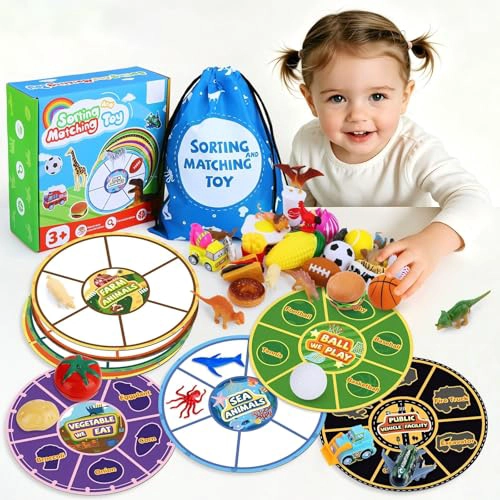 JUGUETES DE CLASIFICACION PARA NIÑOS PEQUEÑOS JUGUETES DE ANIMALES DE GRANJA JUEGOS A JUEGO JUEGO - 1