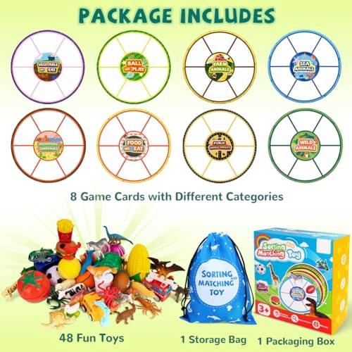 JUGUETES DE CLASIFICACION PARA NIÑOS PEQUEÑOS JUGUETES DE ANIMALES DE GRANJA JUEGOS A JUEGO JUEGO - 3