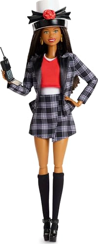 MUÑECA BARBIE SIGNATURE COLECCIONABLE CLUELESS DIONNE CON TRAJE A CUADROS BLANCO Y NEGRO SOMBRERO - 2
