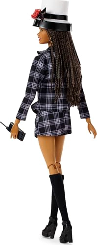 MUÑECA BARBIE SIGNATURE COLECCIONABLE CLUELESS DIONNE CON TRAJE A CUADROS BLANCO Y NEGRO SOMBRERO - 5
