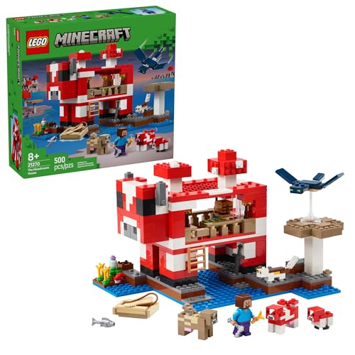 LEGO MINECRAFT LA CASA DE MOOSHROOM FIGURAS DE JUGUETE Y JUEGO DE MINECRAFT PARA NIÑOS NIÑOS - 1