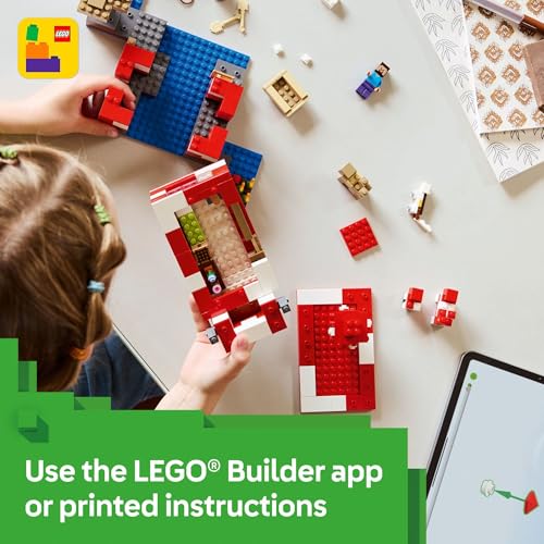 LEGO MINECRAFT LA CASA DE MOOSHROOM FIGURAS DE JUGUETE Y JUEGO DE MINECRAFT PARA NIÑOS NIÑOS - 6