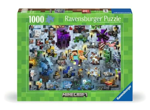 RAVENSBURGER MOJANG MINECRAFT MOBS ROMPECABEZAS DE 1000 PIEZAS PARA ADULTOS 12000422 HERRAMIENTAS - 1