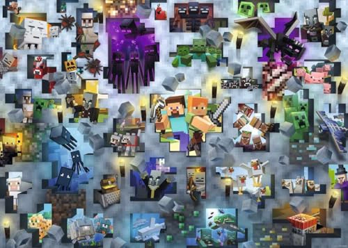 RAVENSBURGER MOJANG MINECRAFT MOBS ROMPECABEZAS DE 1000 PIEZAS PARA ADULTOS 12000422 HERRAMIENTAS - 2