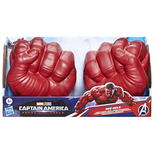 MARVEL VENGADORES CAPITAN AME RICA NUEVO MUNDO VALIENTE PUÑOS GAMMA DE HULK ROJO JUGUETE DE ESPUMA - 1