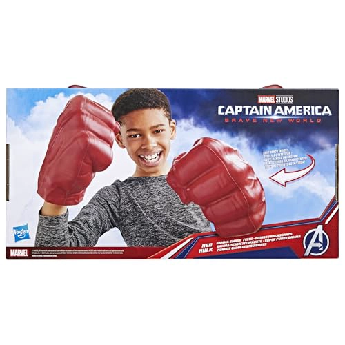 MARVEL VENGADORES CAPITAN AME RICA NUEVO MUNDO VALIENTE PUÑOS GAMMA DE HULK ROJO JUGUETE DE ESPUMA - 3