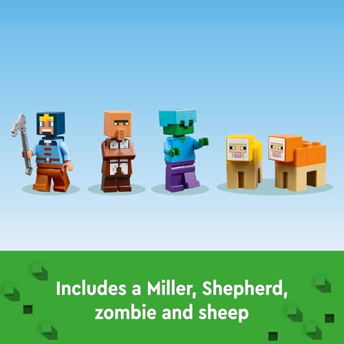 LEGO MINECRAFT LA GRANJA DE MOLINOS DE VIENTO JUGUETES DE CONSTRUCCION DE MINECRAFT PARA NIÑOS - 6