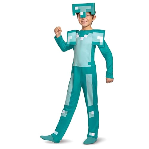 DISFRAZ DE ARMADURA DE MINECRAFT DISFRAZ OFICIAL DE MINECRAFT PARA NIÑOS DE HALLOWEEN - 1