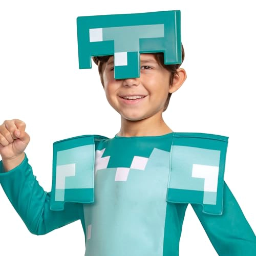 DISFRAZ DE ARMADURA DE MINECRAFT DISFRAZ OFICIAL DE MINECRAFT PARA NIÑOS DE HALLOWEEN - 3