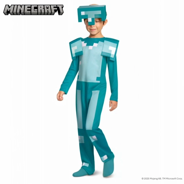 DISFRAZ DE ARMADURA DE MINECRAFT DISFRAZ OFICIAL DE MINECRAFT PARA NIÑOS DE HALLOWEEN - 7