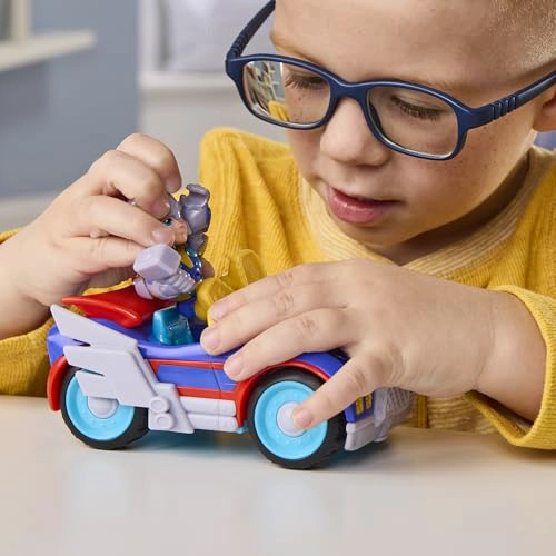 MARVEL IRON MAN AND HIS AWESOME FRIENDS THOR THUNDER ROADRACER FIGURA DE ACCION Y VEHICULO - 4