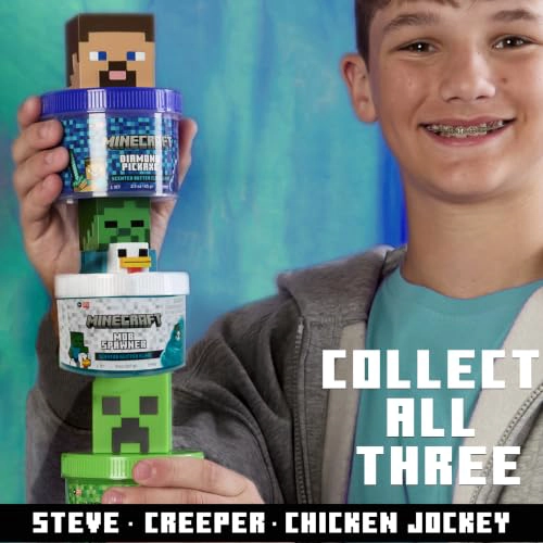 MINECRAFT MOB SPAWNER TARRO DE SLIME CON PURPURINA SLIME ELASTICO BRILLANTE CON AROMA A FRAMBUESA - 6
