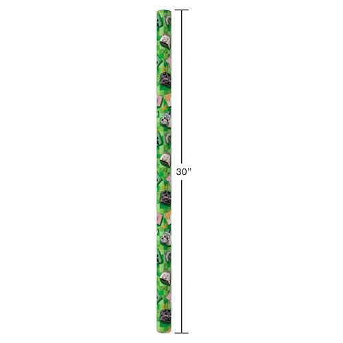 AMERICAN GREETINGS PAPEL DE REGALO REVERSIBLE DE MINECRAFT DE 40 PIES CUADRADOS PARA TODAS - 5