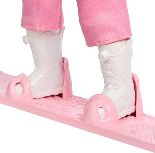 BARBIE CAREERS MUÑECA SNOWBOARDER CON CHAQUETA DE NIEVE ROSA PANTALONES Y BOTAS CON MAS DE 10 - 4