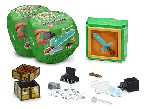 MGAS MINIVERSE MAKE IT MINI MINECRAFT PAQUETE DE 2 MGAS MINIVERSE MANUALIDADES MINERIA PIXELES - 1