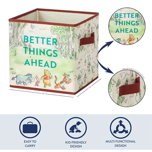 DISNEY WINNIE THE POOH CUBOS DE ALMACENAMIENTO DE TELA JUEGO DE 2 CONTENEDORES DURADEROS CON ASAS - 4