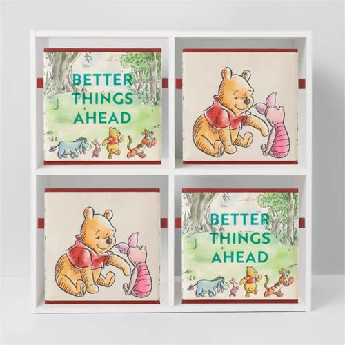 DISNEY WINNIE THE POOH CUBOS DE ALMACENAMIENTO DE TELA JUEGO DE 2 CONTENEDORES DURADEROS CON ASAS - 6