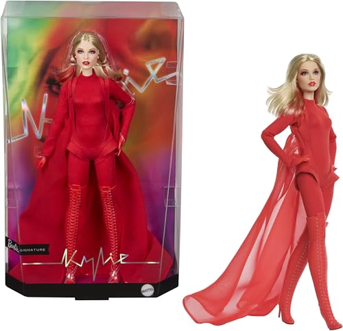 BARBIE MUÑECA EXCLUSIVA KYLIE MINOGUE POSABLE COLECCIONABLE EN PADAM PADAM TRAJE DE VIDEO MUSICAL - 1