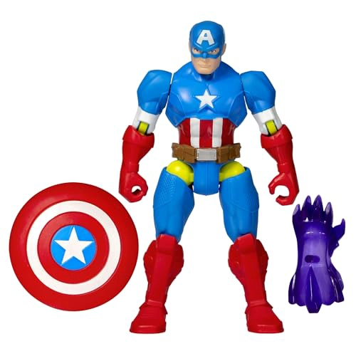 MARVEL MIXMASHERS CAPITAN AME RICA FIGURA DE ACCION PERSONALIZABLE DE LOS VENGADORES MIXANDMATCH - 1