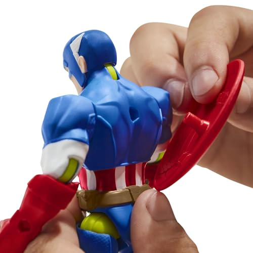 MARVEL MIXMASHERS CAPITAN AME RICA FIGURA DE ACCION PERSONALIZABLE DE LOS VENGADORES MIXANDMATCH - 3