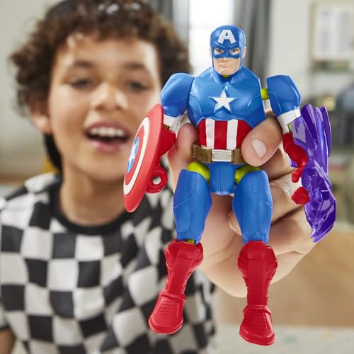 MARVEL MIXMASHERS CAPITAN AME RICA FIGURA DE ACCION PERSONALIZABLE DE LOS VENGADORES MIXANDMATCH - 6