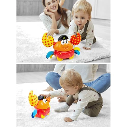 WINFUN SHAKIN N WOBBLE CRAB JUGUETE DE MOVIMIENTO DE LUCES Y SONIDOS BOTON ACTIVADO LATERALMENTE - 5