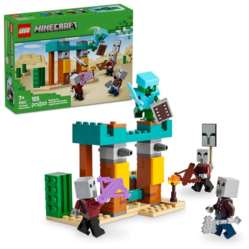 LEGO MINECRAFT THE ILLAGER DESERT PATROL FIGURAS DE JUGUETE Y JUEGO JUGUETE DE CONSTRUCCION - 1