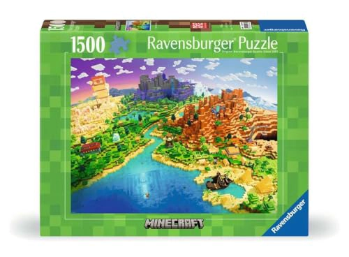 RAVENSBURGER WORLD OF MINECRAFT 12000433 ROMPECABEZAS DE 1500 PIEZAS PARA ADULTOS HERRAMIENTAS - 1