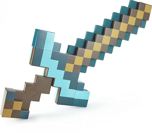 MATTEL MINECRAFT ESPADA DE DIAMANTE TRANSFORMABLE Y PICO TAMAÑO INFANTIL ACCESORIO DE JUGUETE 2 - 3