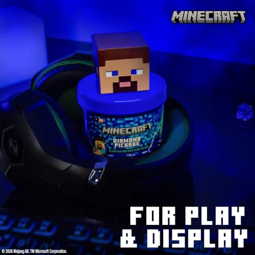 MINECRAFT DIAMOND PICKAXE TARRO DE LIMO DE MANTEQUILLA DE PICO SUAVE Y ELASTICO CON AROMA - 5