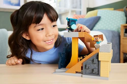 MATTEL MINECRAFT MINI MODE PLAYSET SET RISE OF THE WARDEN CON 2 MINIS INCLUYENDO FIGURAS DE STEVE - 2